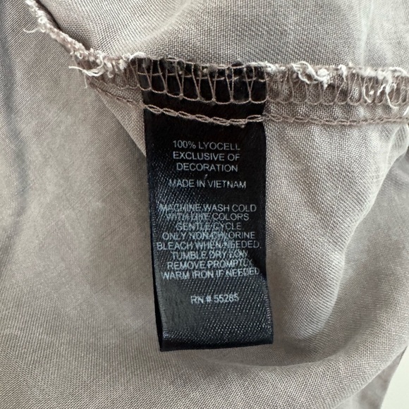 Express Gray Lace-Up Top - Picture 5 of 6